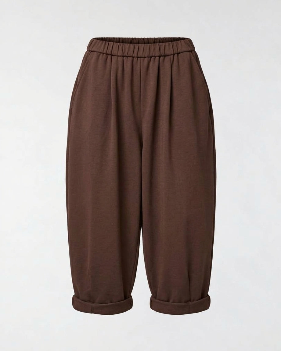 TROUSERS IN LIGHTWEIGHT NEOPRENE FABRIC