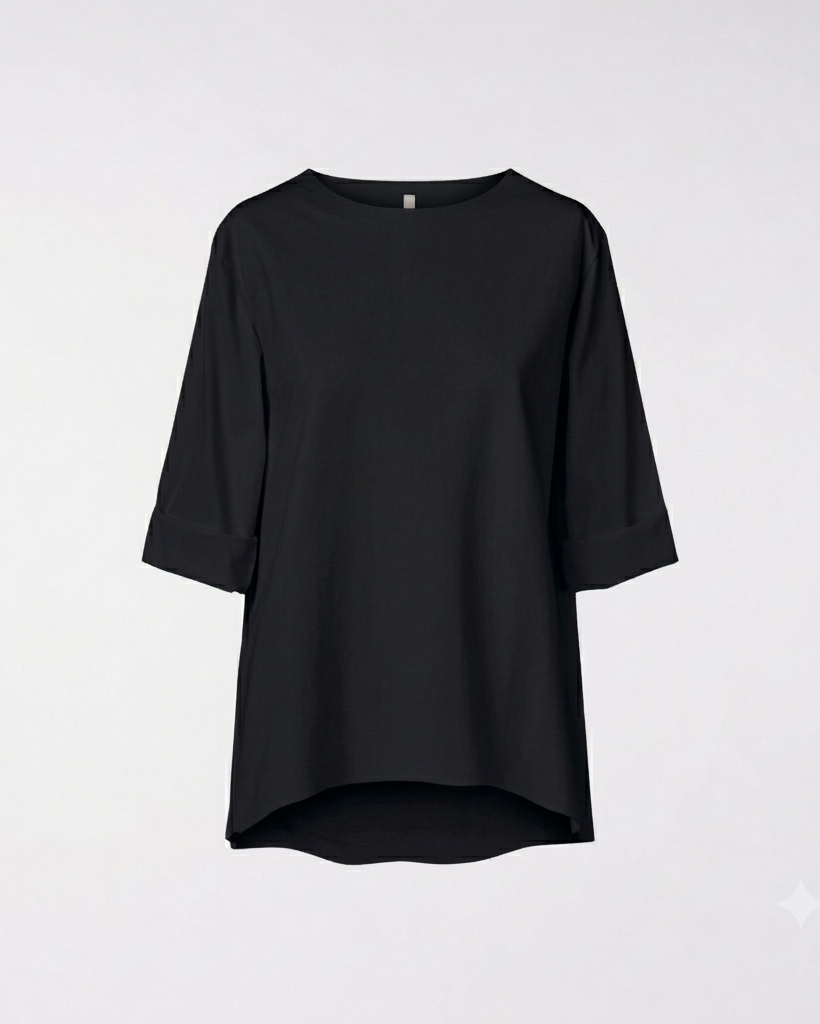 CAMISETA STRETCH EN PUNTO MILANO