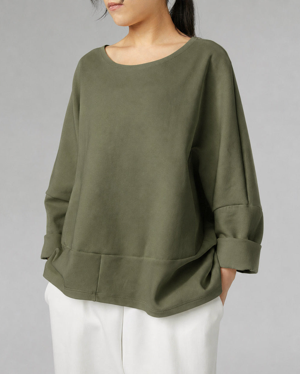 SWEAT-SHIRT EN TISSU NÉOPRÈNE LÉGER