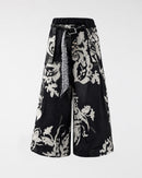 TROUSERS WITH FOULARD BELT