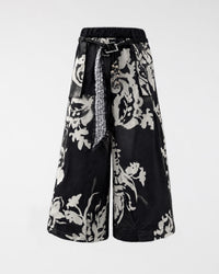 TROUSERS WITH FOULARD BELT