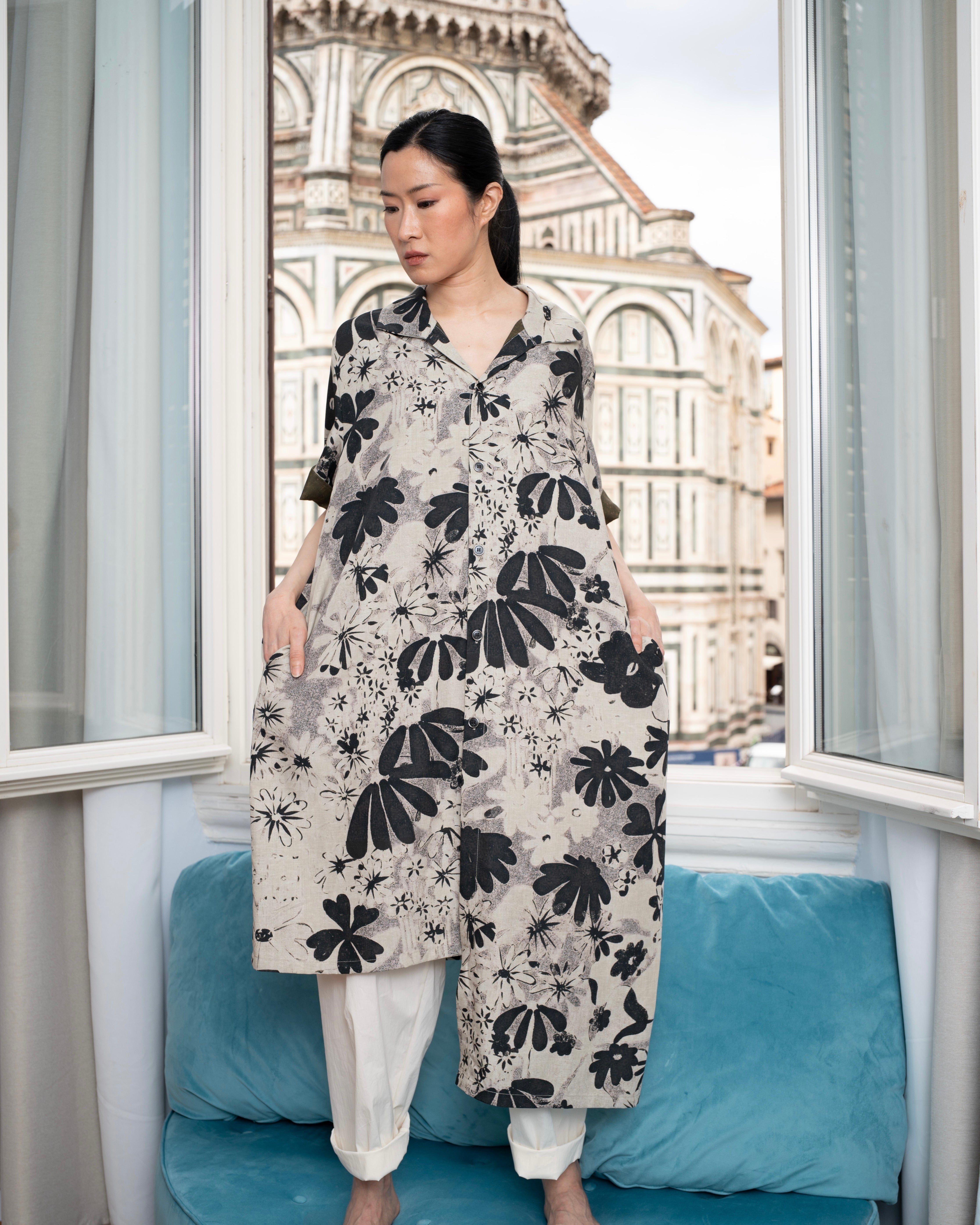 FLORA ASYMMETRIC SHIRT