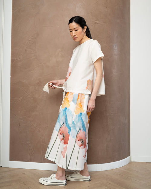PANTALONES DE FLOR DE VERANO