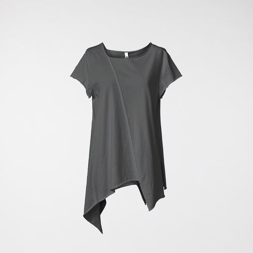 ASYMMETRIC T-SHIRT GRAY