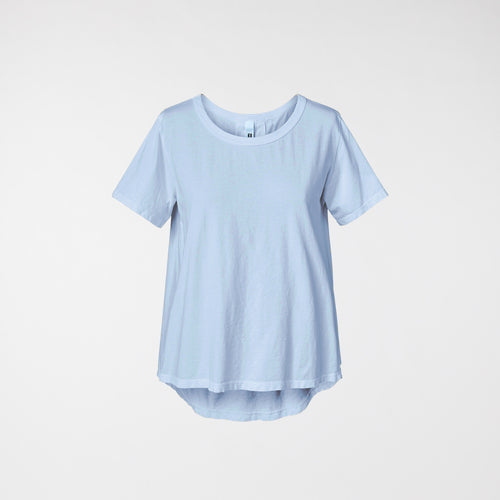 T-SHIRT BASIQUE À MANCHES COURTES CELESTE