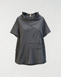 T-SHIRT AVEC COUTURE EXTÉRIEURE GRIS