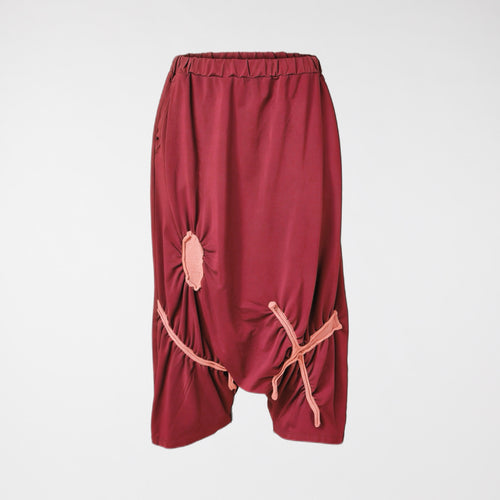 PANTALONI A BOLLA BORDEAUX