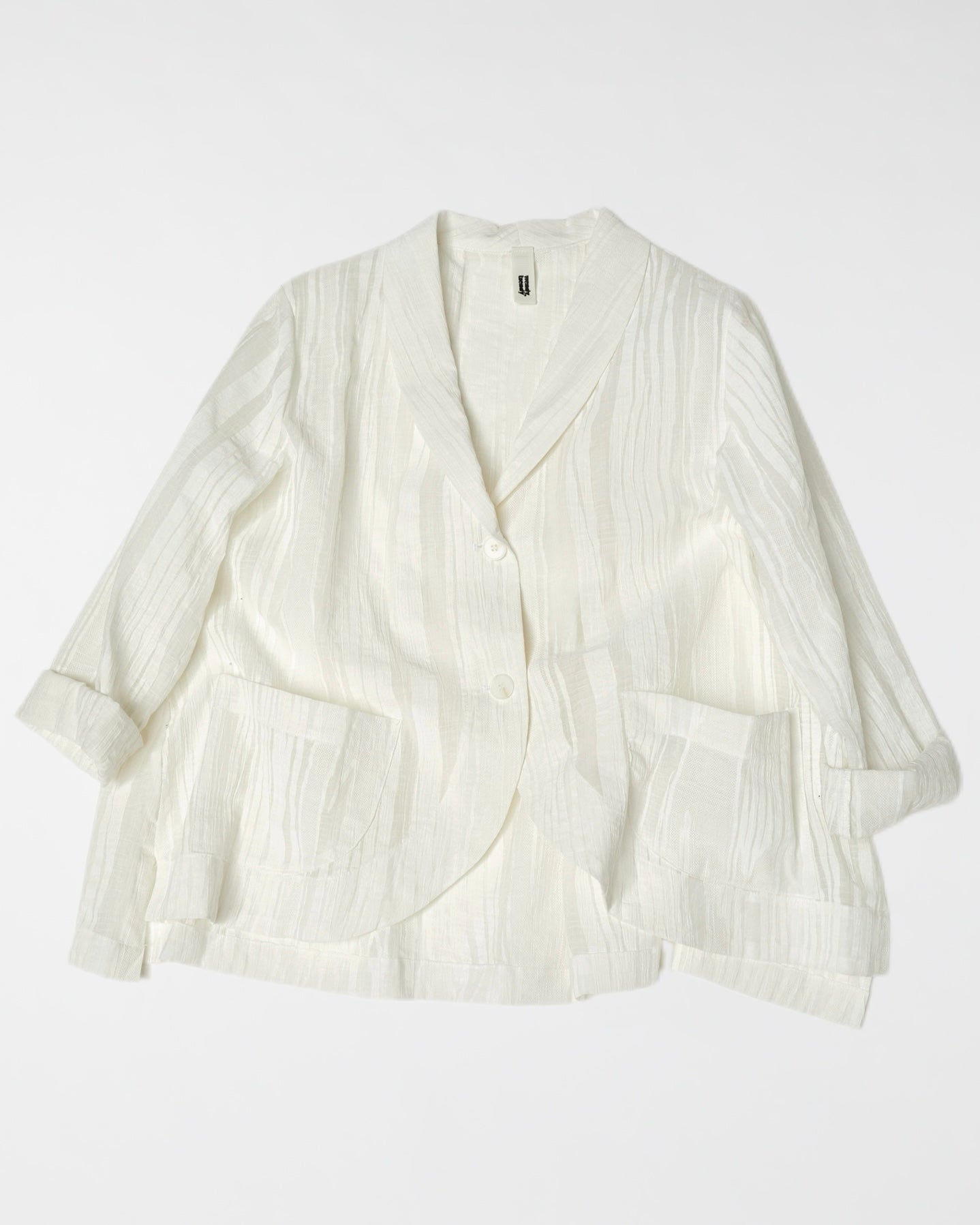 VESTE LÉGÈRE EN TISSU À MOTIF RAYÉ
