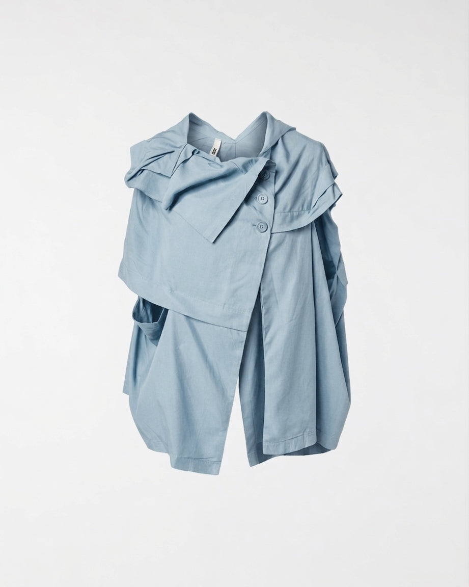 UMHANG/JACKE AUS LYOCELL-MISCHGEWEBE