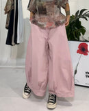 COTTON WIDE LEG TROUSERS