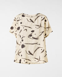 CAMISETA CON PATRÓN ABSTRACTO