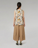 BACK FASTENING TOP WITH PRINT