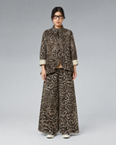JACKE AUS CORD-ANIMALIER-STOFF