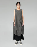 KLEID AUS MICRO HOUNDSTOOTH-STOFF