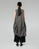 KLEID AUS MICRO HOUNDSTOOTH-STOFF