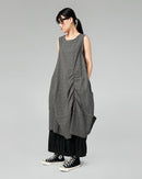 KLEID AUS MICRO HOUNDSTOOTH-STOFF