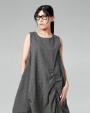 KLEID AUS MICRO HOUNDSTOOTH-STOFF