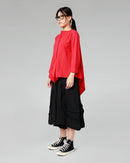 BLUSE AUS BAUMWOLLMISCHUNG