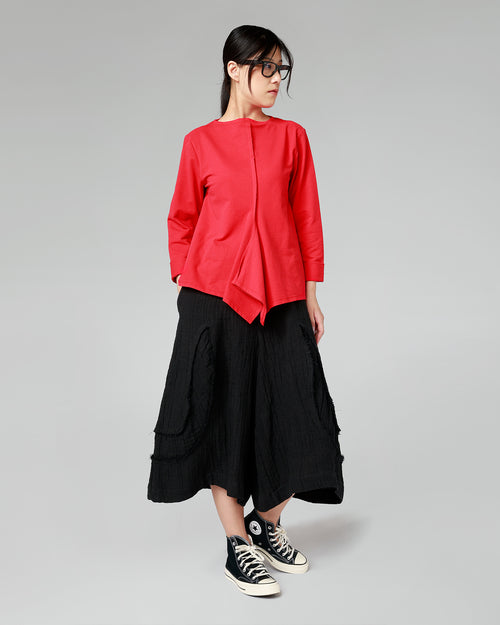 BLUSE AUS BAUMWOLLMISCHUNG
