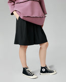 VISCOSE BLEND TWILL SHORTS