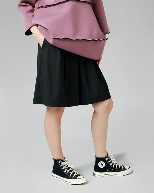 VISCOSE BLEND TWILL SHORTS