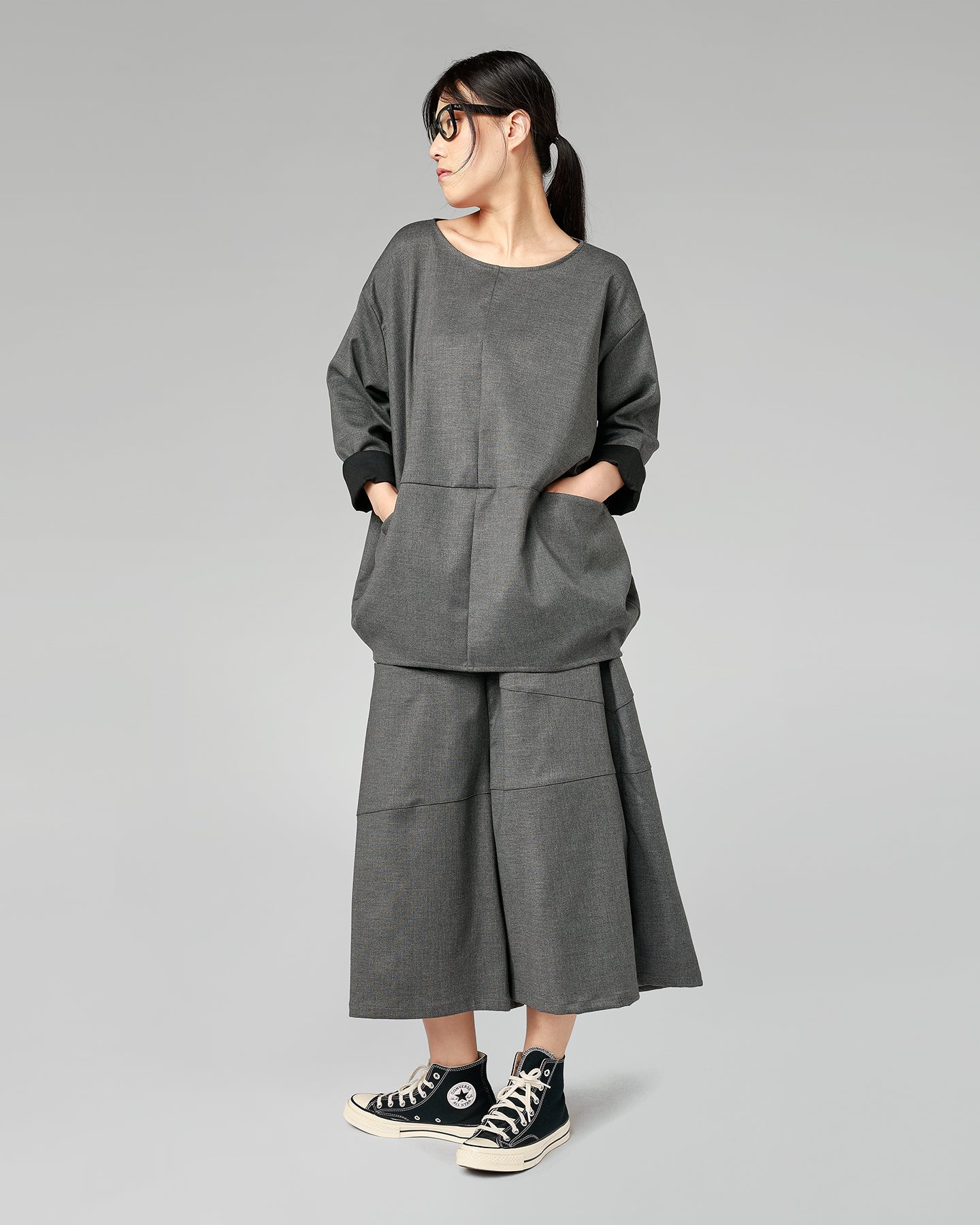 BALLOON LINE BLOUSE