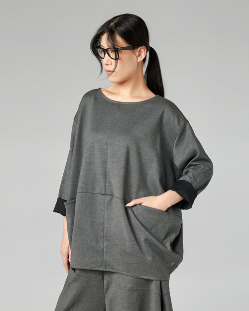 BALLOON LINE BLOUSE