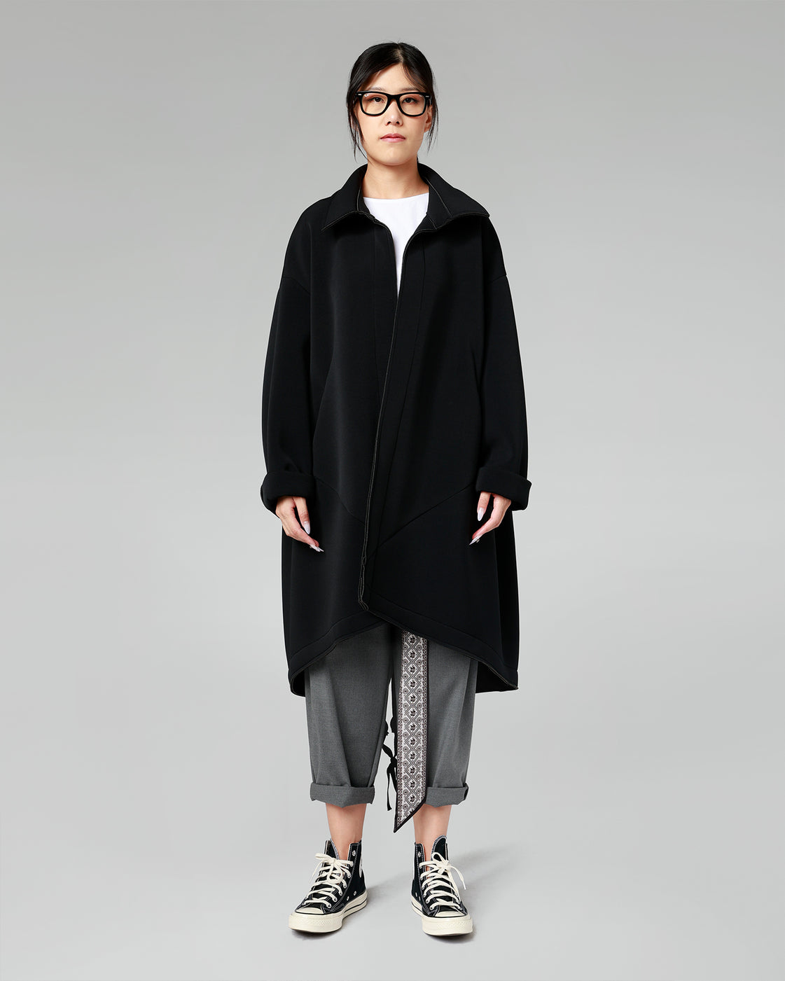 FLARED NEOPRENE COAT