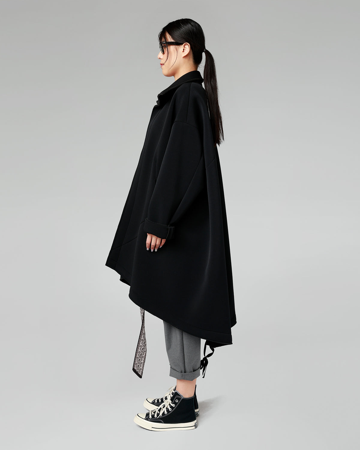 FLARED NEOPRENE COAT