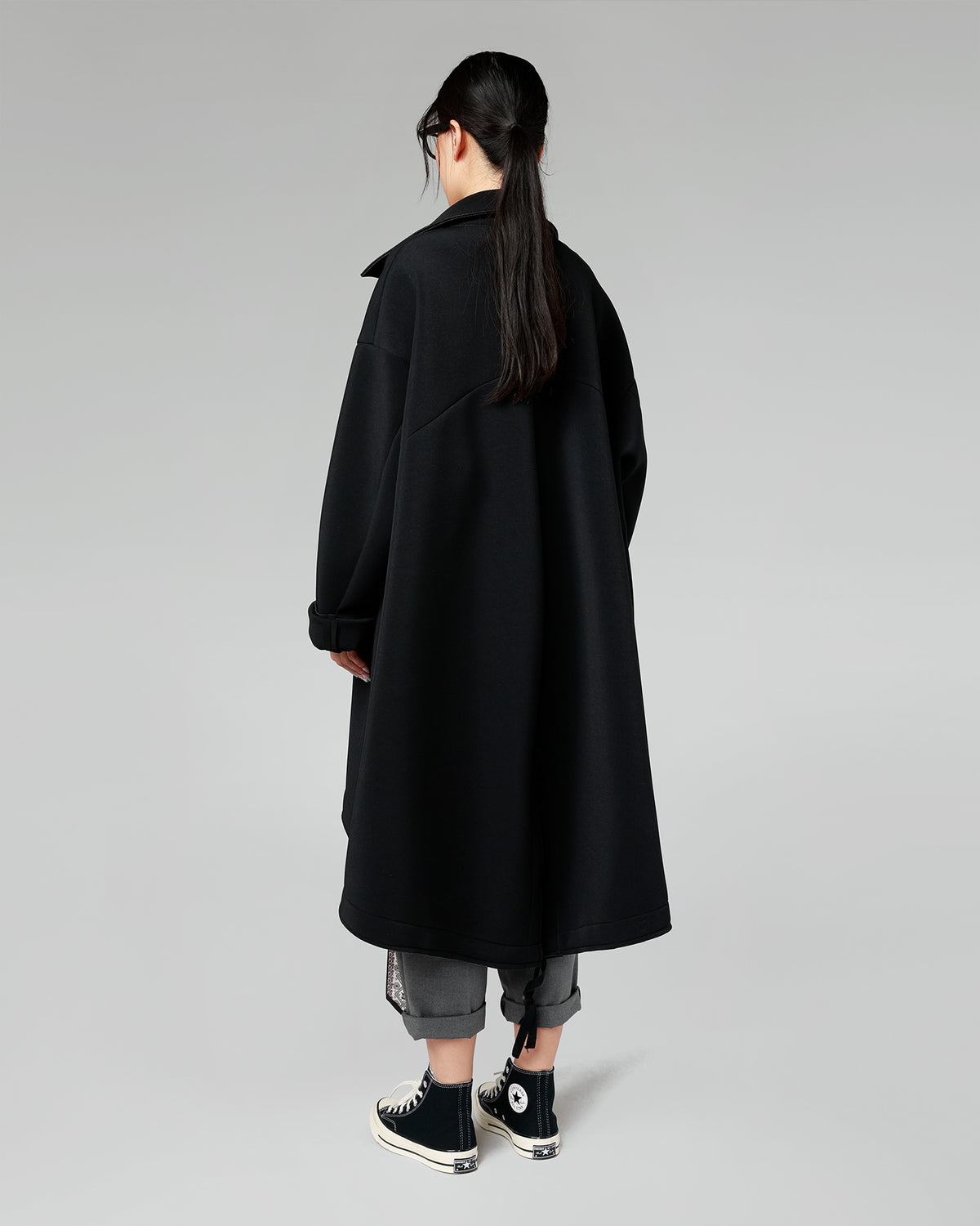 FLARED NEOPRENE COAT