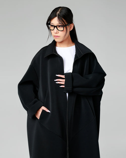 FLARED NEOPRENE COAT