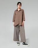 CHEMISE EN COTON AVEC TRAPPES