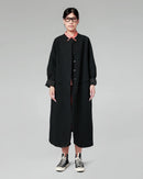 SCULPTED NECKLINE COAT