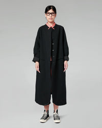 SCULPTED NECKLINE COAT