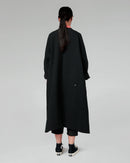 SCULPTED NECKLINE COAT