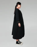 SCULPTED NECKLINE COAT