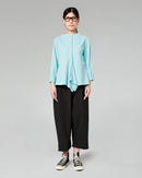 CROPPED PINSTRIPED TROUSERS