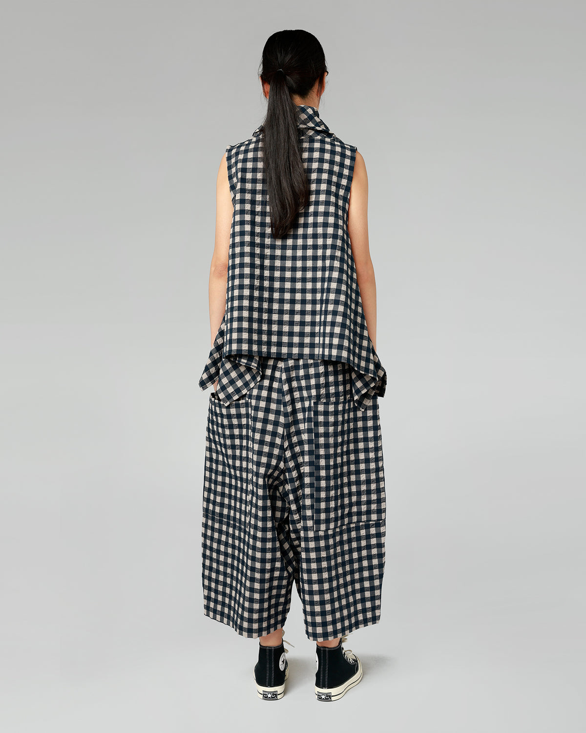 PANTALON À CARREAUX AVEC POCHES LATÉRALES