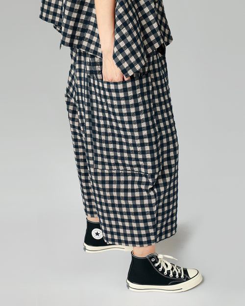 PANTALON À CARREAUX AVEC POCHES LATÉRALES