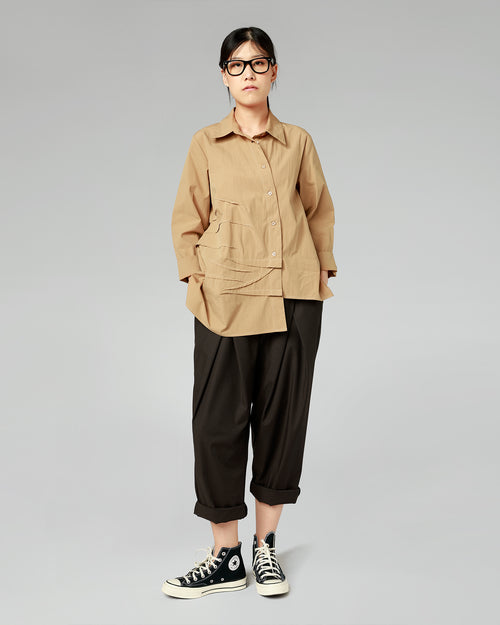 SHIRT WITH PLEATS