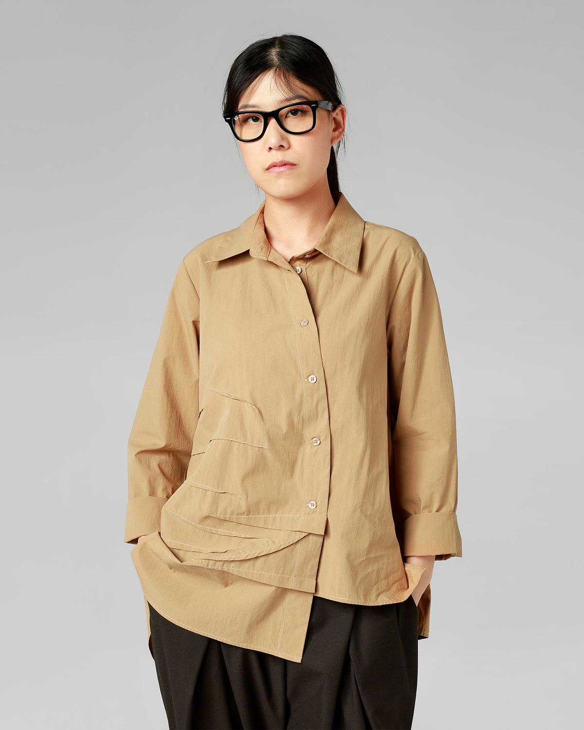 SHIRT WITH PLEATS