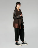 GILET GESSATO CON ORLO IN RASO