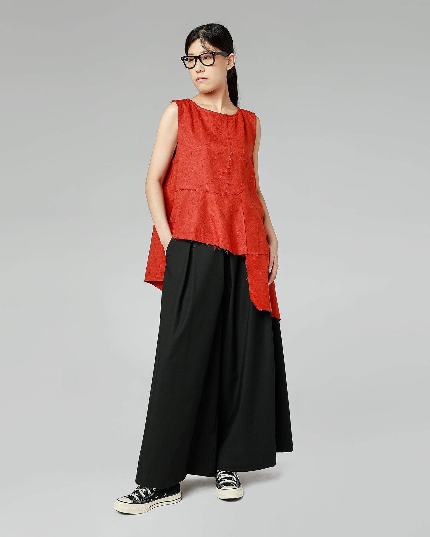 WIDE TROUSERS WITH BELT