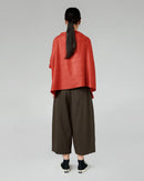 BLOUSE IN HERRINGBONE FABRIC