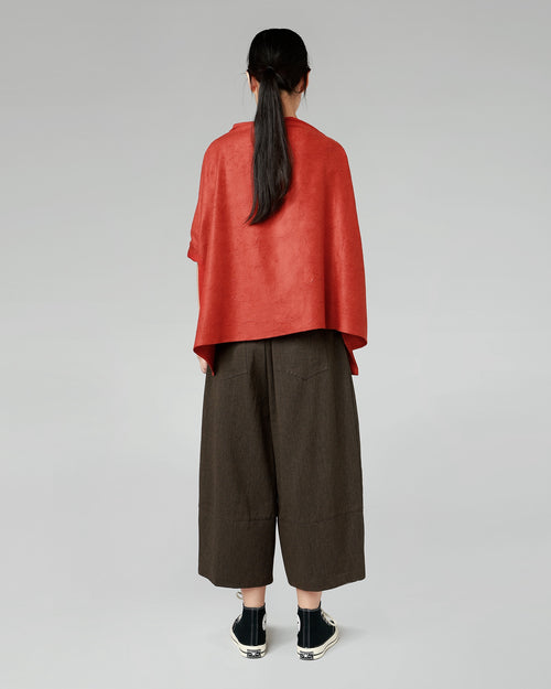 BLOUSE IN HERRINGBONE FABRIC