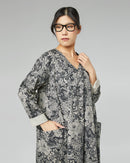 ROBE À MOTIF DE TAPISSERIE IMPRIMÉE