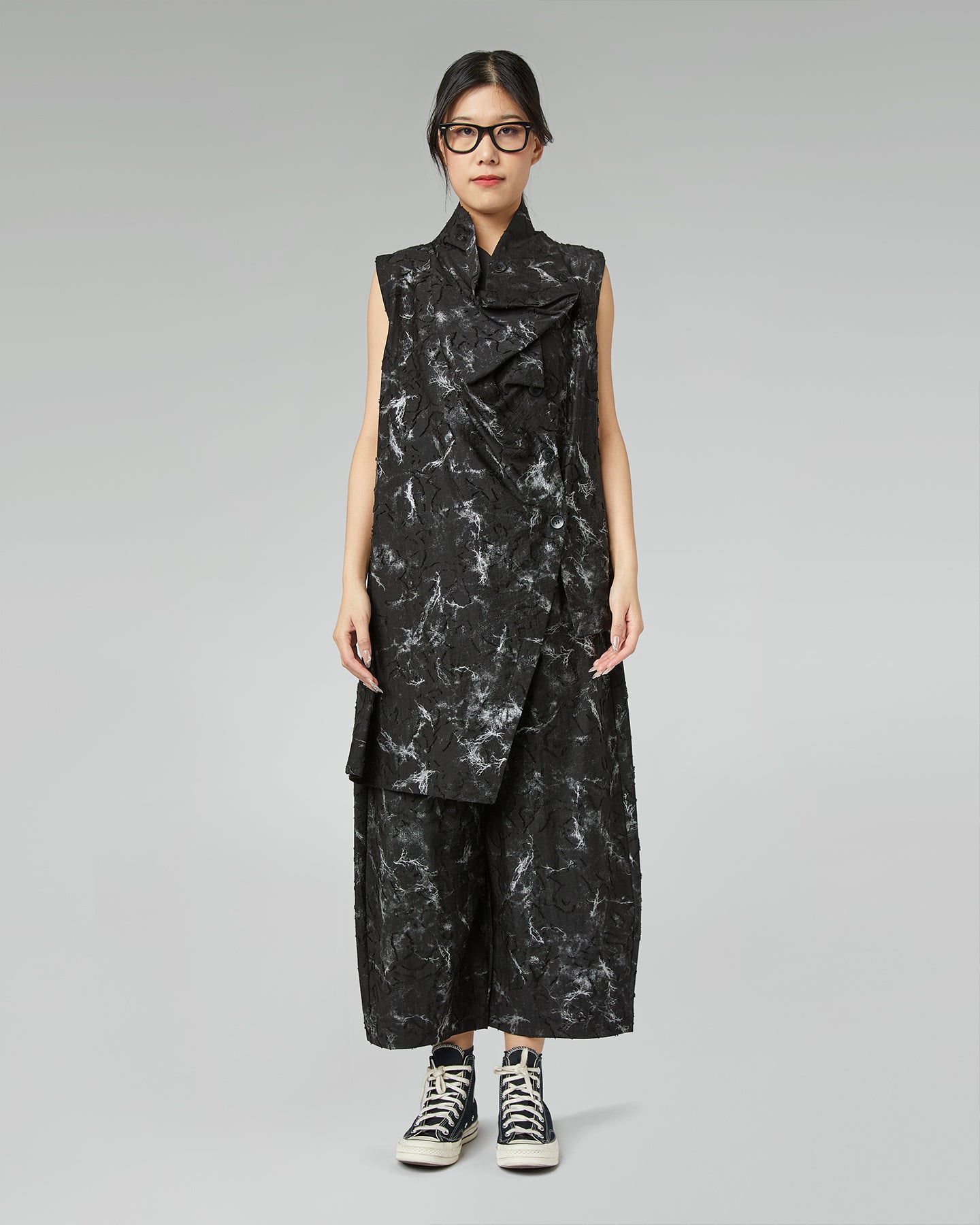 GILET STAMPA MARMORIZZATA