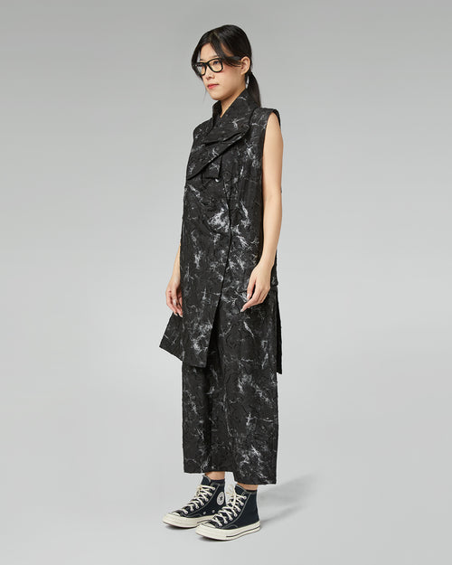 GILET STAMPA MARMORIZZATA