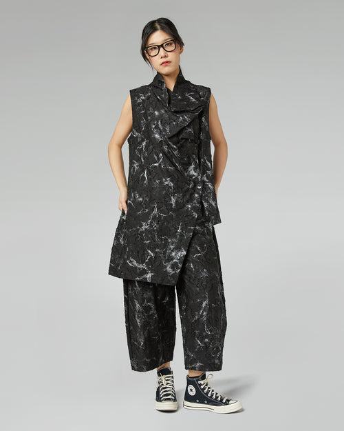 GILET STAMPA MARMORIZZATA