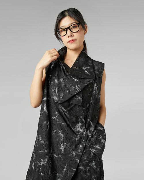 GILET STAMPA MARMORIZZATA